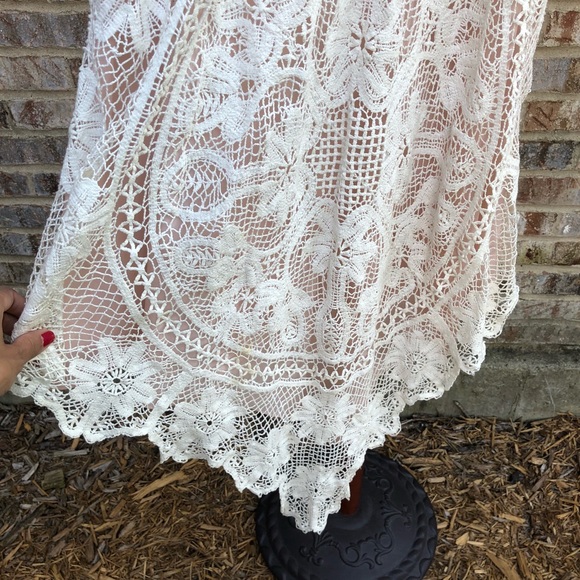 Blush pink crochet dress pins and needles boho - Picture 5 of 8